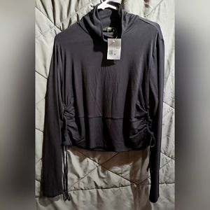 Forever 21 Crop Turtleneck Black NWT SZ 3x